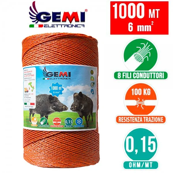 Жица 1000 m 6 mm² за електропастири