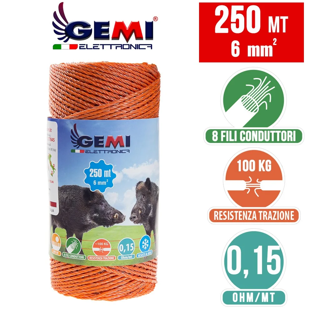 Жица 250 m 6 mm² за електропастири