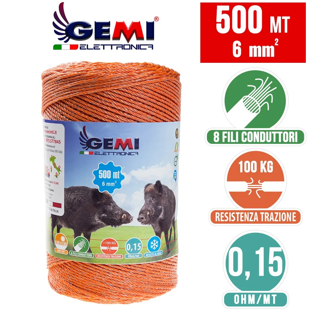 Жица 500 m 6 mm² за електропастири